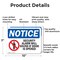 Signmission Security Alarm Will Sound If Door Is Opened OSHA Notice Sign, Aluminum, 10in W x 7in L, 2PK OS-2PACK-NS-A-710-L-16551 - alternate 3